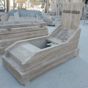 Traverten Mermer Mezar Modelleri